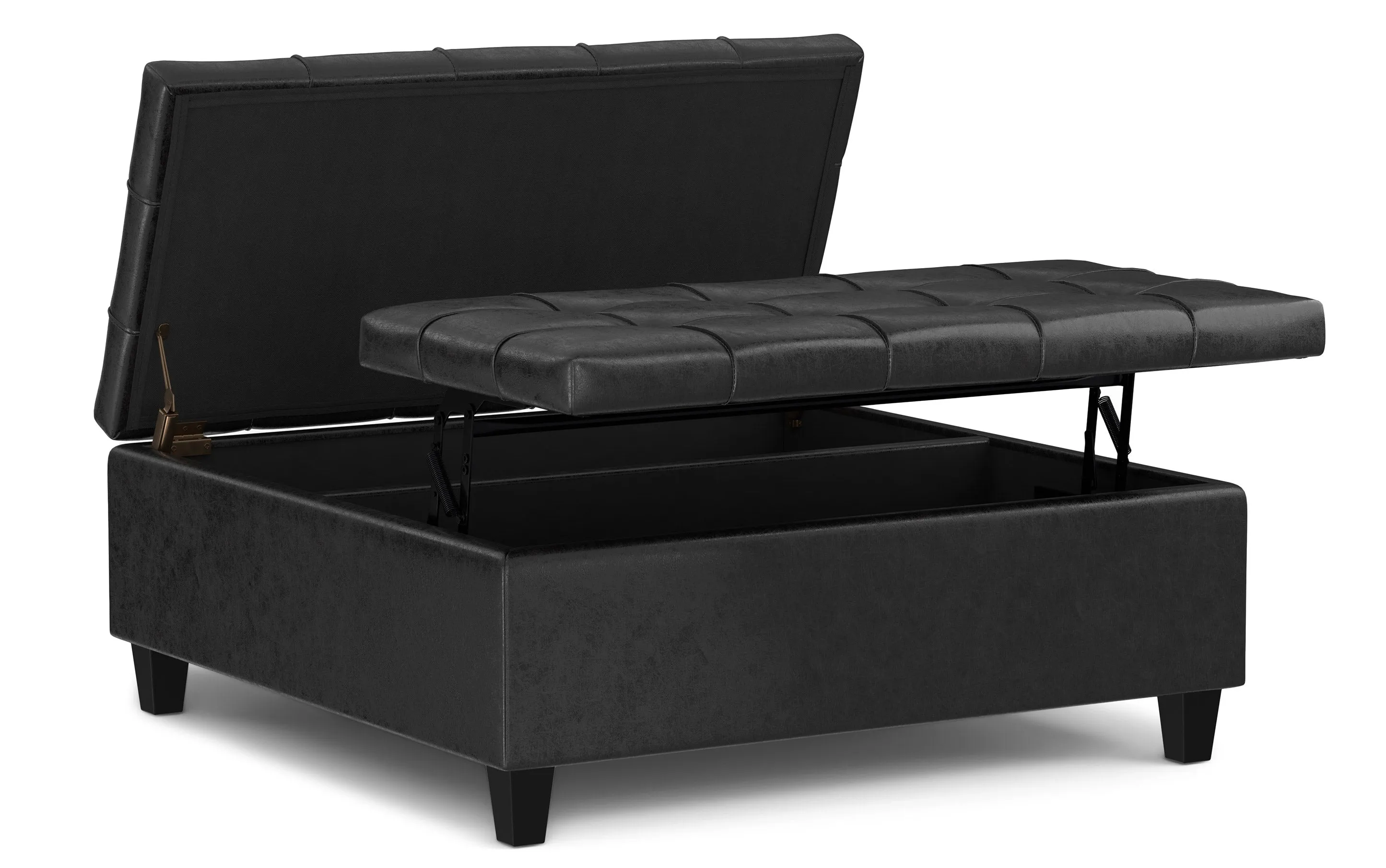 Harrison Large Square Coffee Table Storage Ottoman