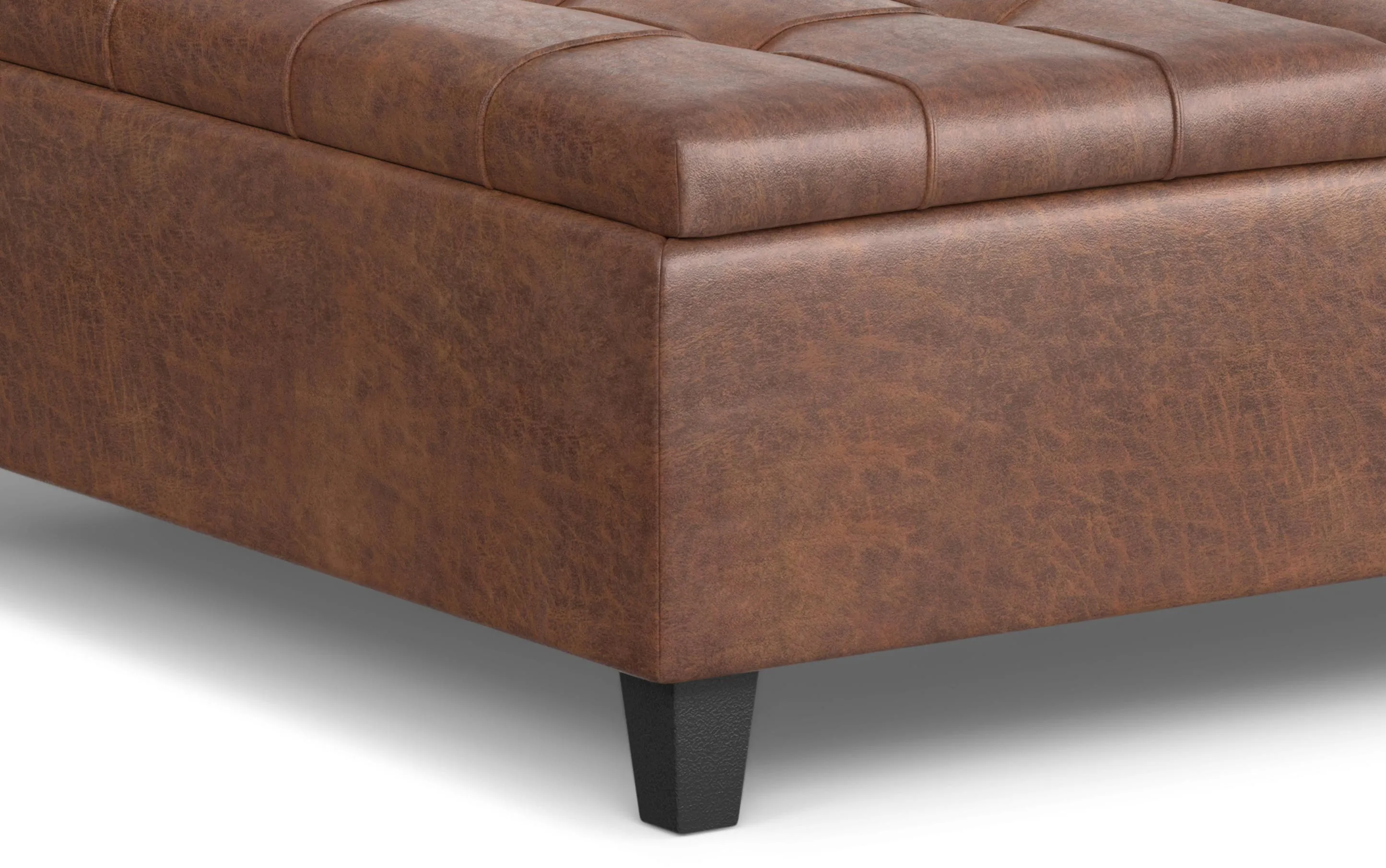 Harrison Large Square Coffee Table Storage Ottoman