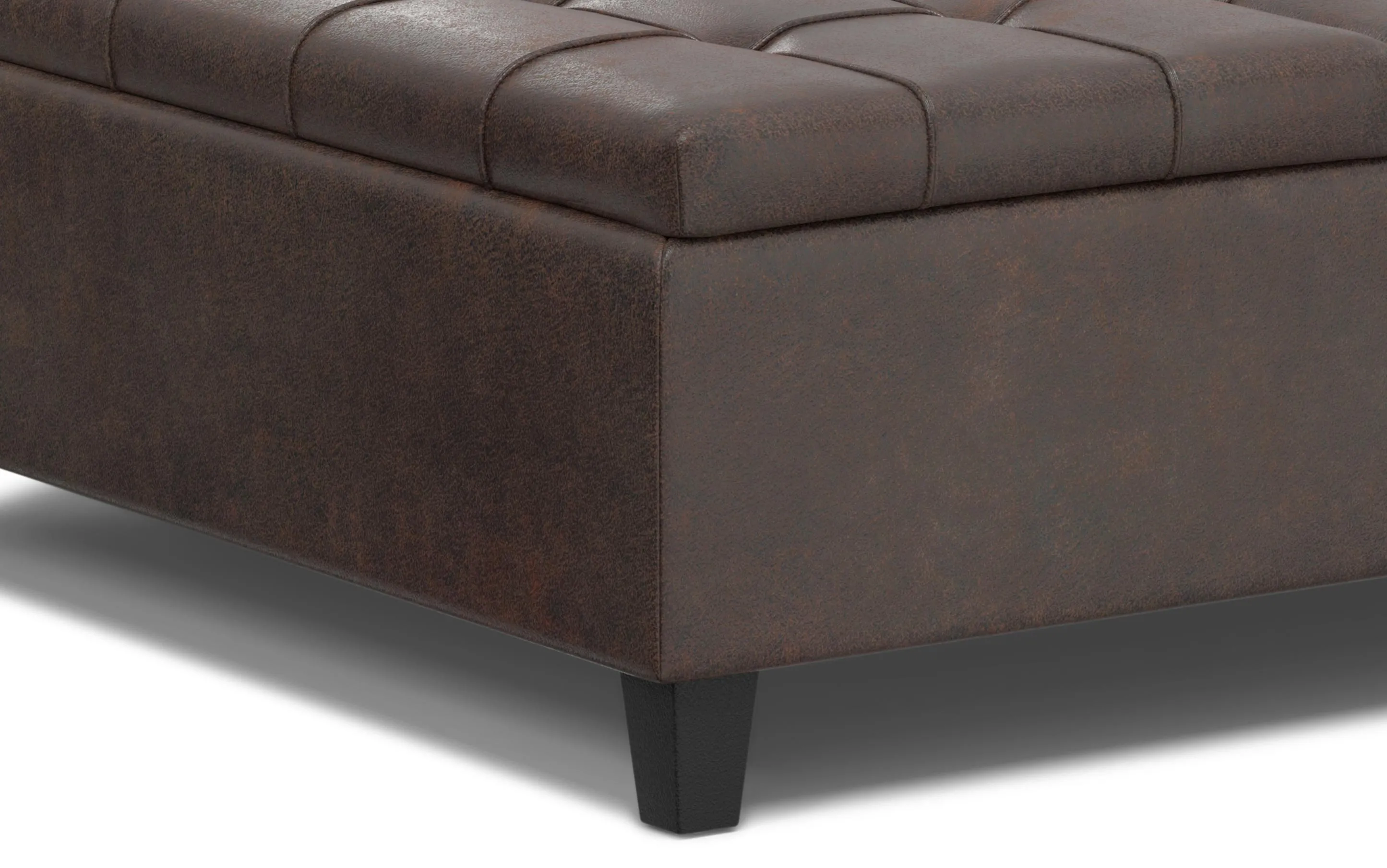 Harrison Large Square Coffee Table Storage Ottoman