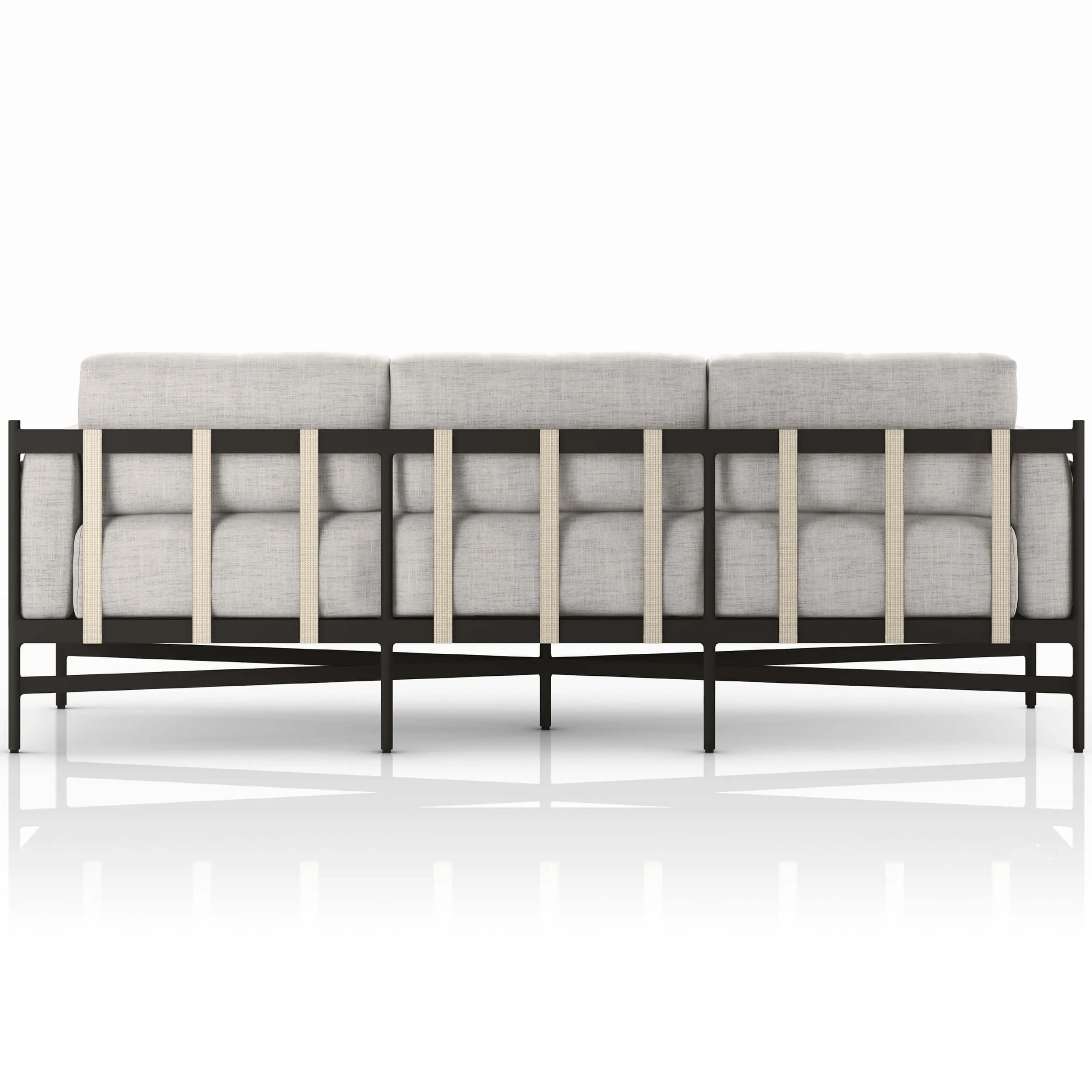 Hearst 99" Outdoor Sofa, Stone Grey