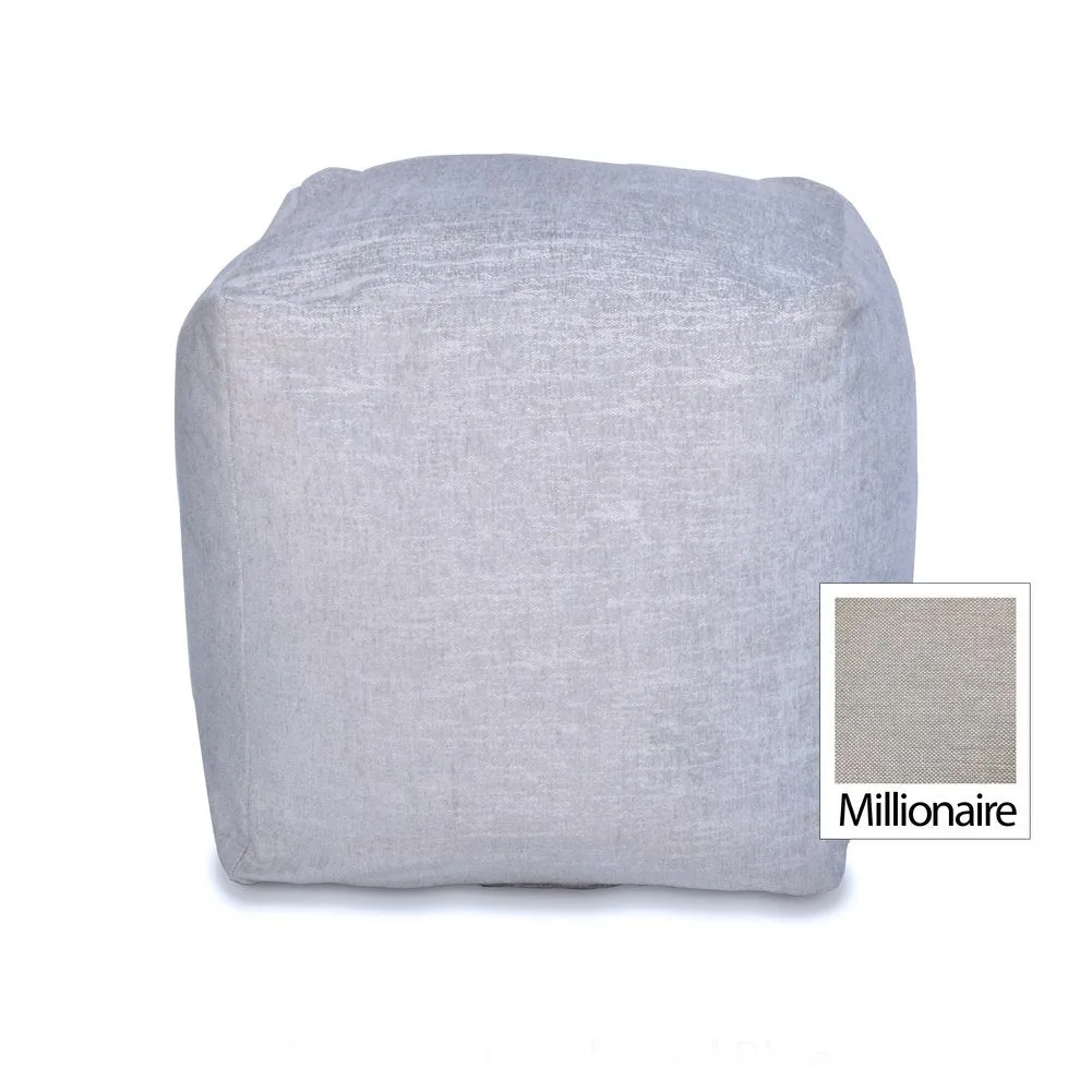 Heritage Nursery Poufette Upholstered Stool - Small Square in Millionaire