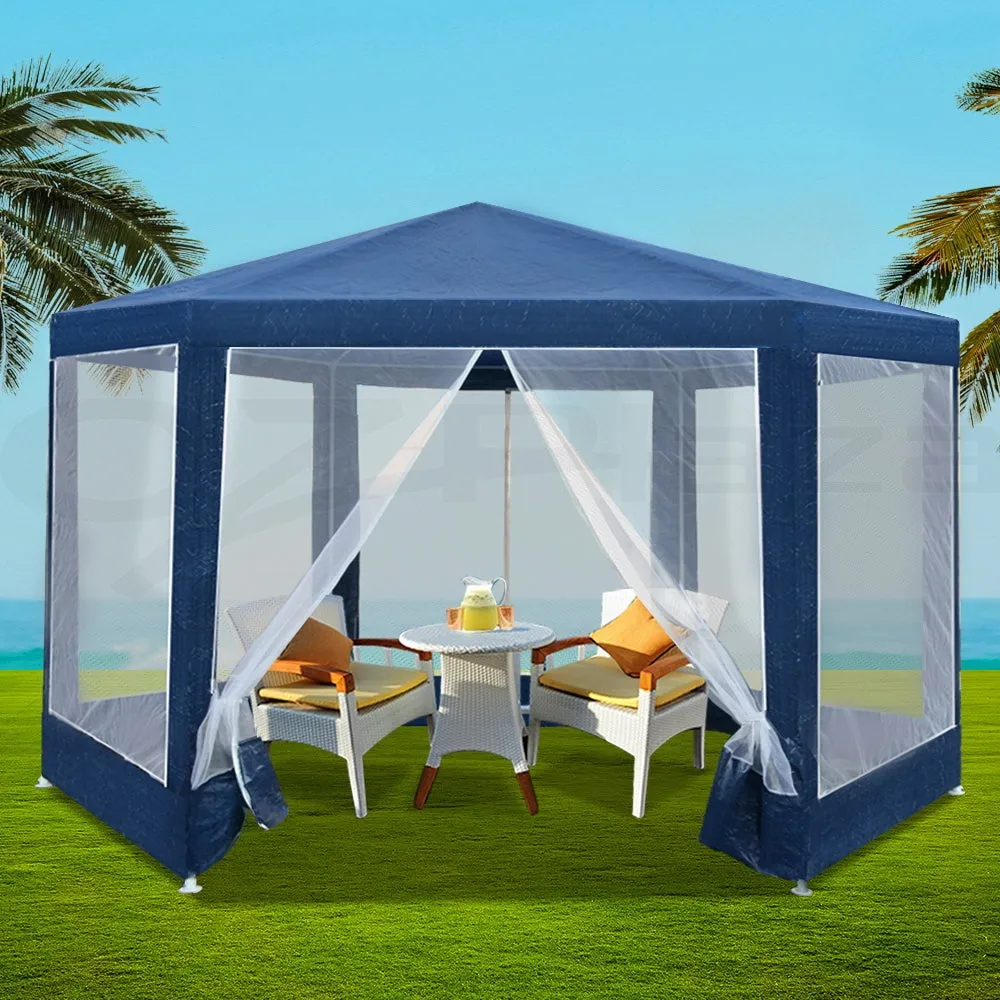 Hexagonal Gazebo, UV-Resistant, Waterproof, Outdoor, Instahut