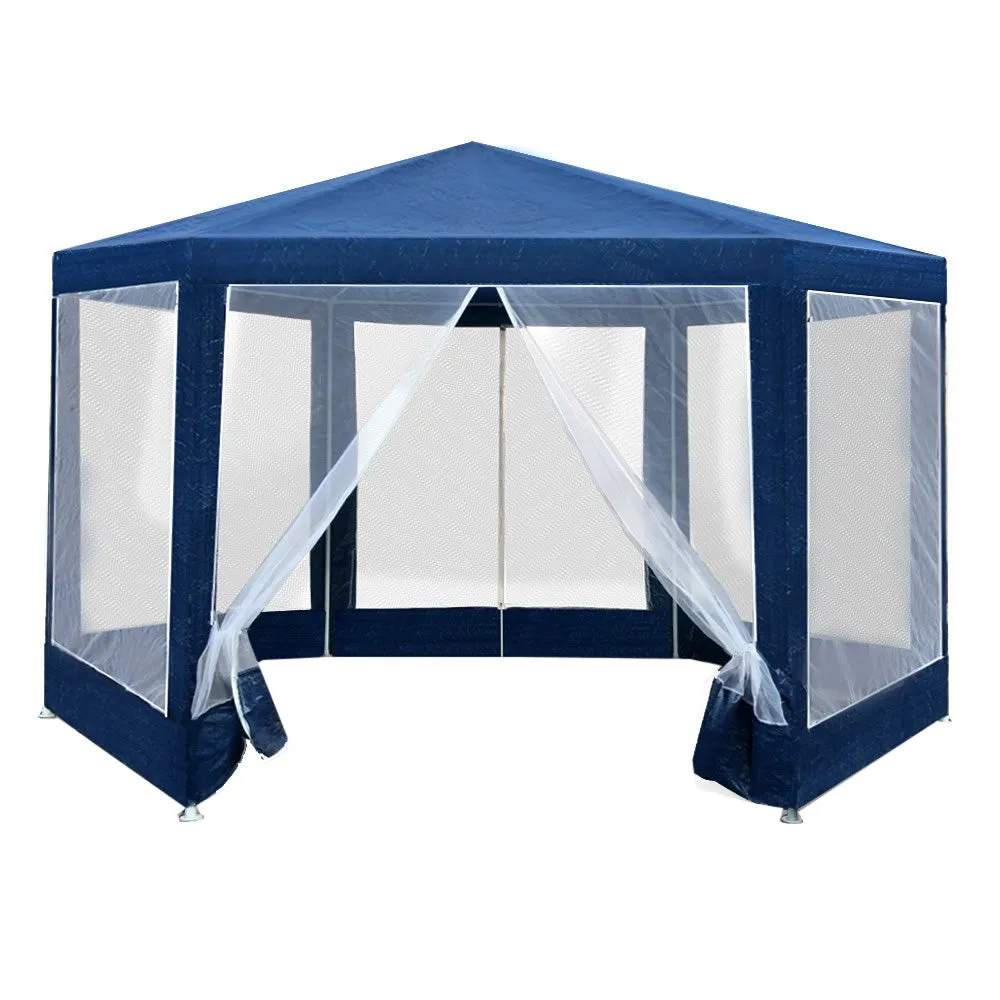 Hexagonal Gazebo, UV-Resistant, Waterproof, Outdoor, Instahut