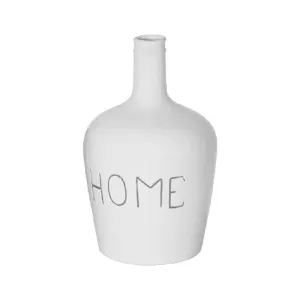 Home Ceramic Vase 15'' - White