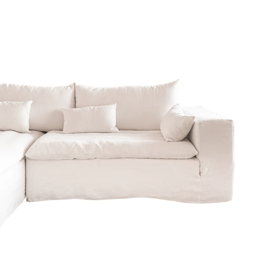 Ibiza Haven Linen Corner Sofa | 270x105/270x70cm