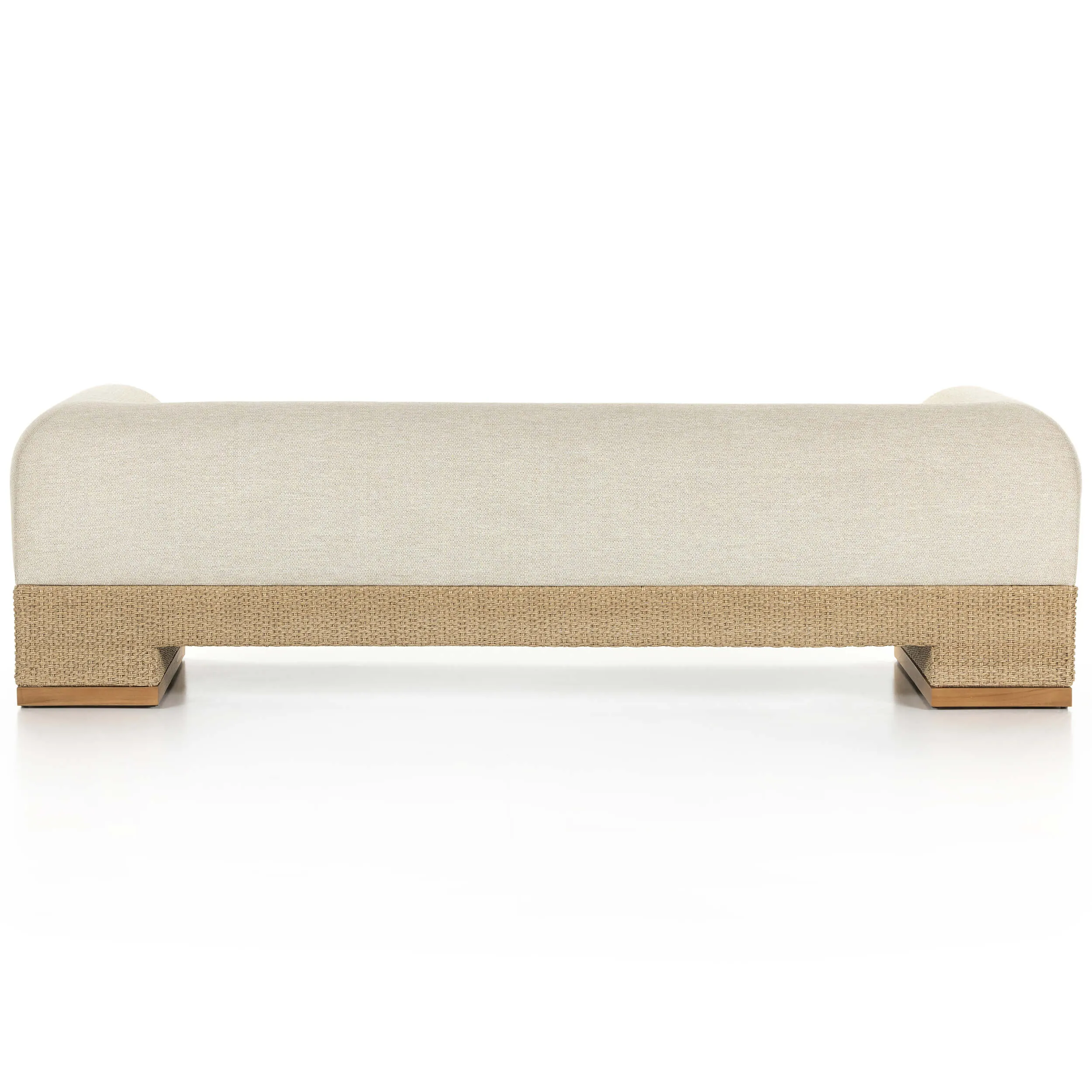 Joss 106" Outdoor Sofa, Natural Teak