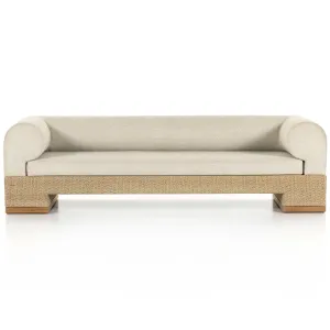 Joss 106" Outdoor Sofa, Natural Teak