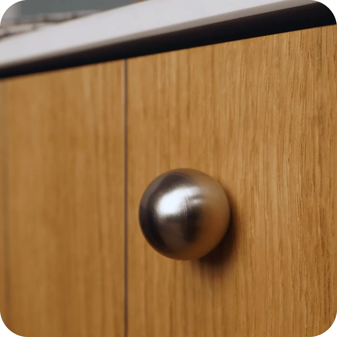 KOJI Round Knob - Satin Nickel