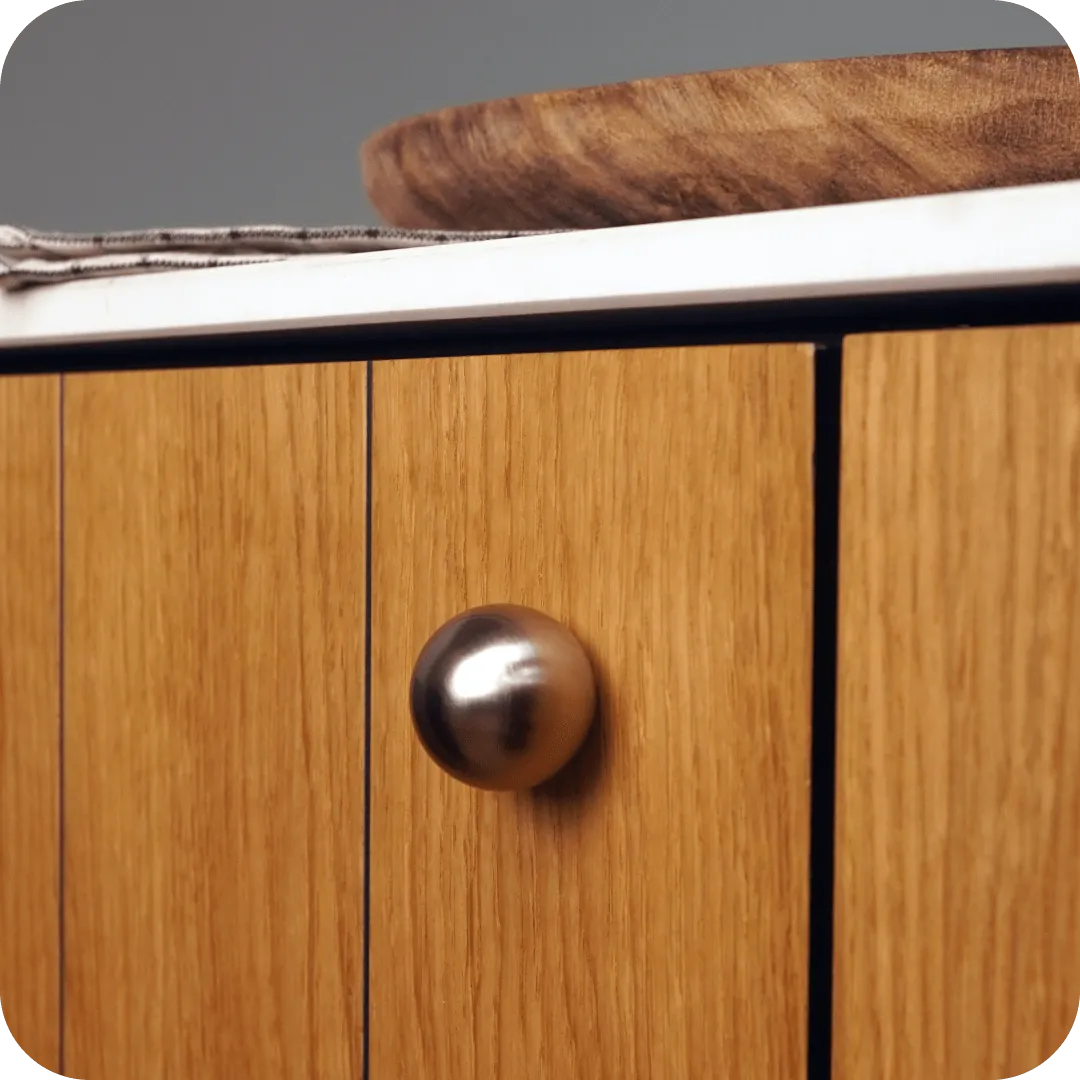 KOJI Round Knob - Satin Nickel