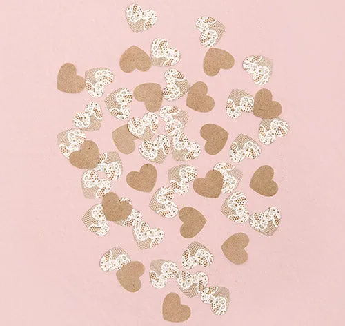 Lace Heart Confetti