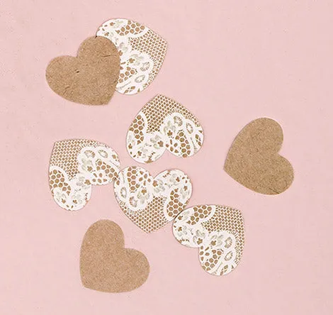 Lace Heart Confetti