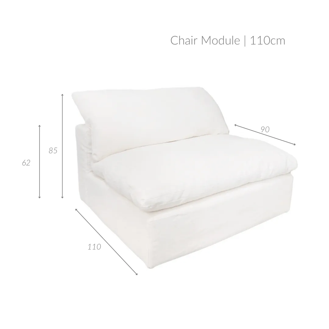 Laguna Linen Chair Module | 110cm