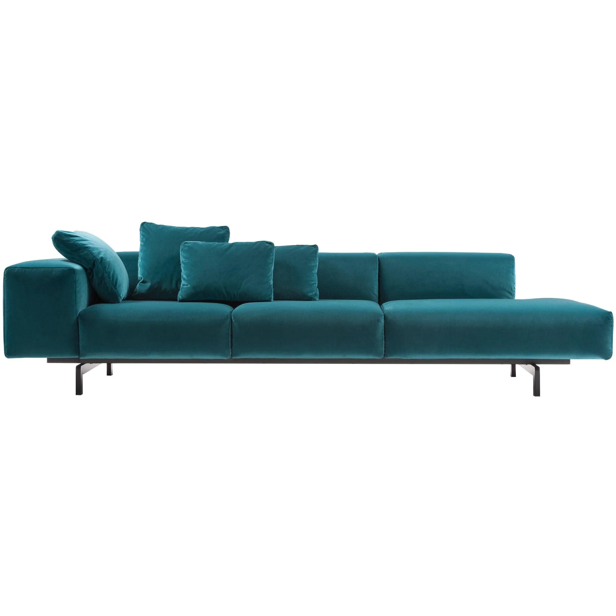 Largo 3-Seater Chaise with Right Side Ottoman