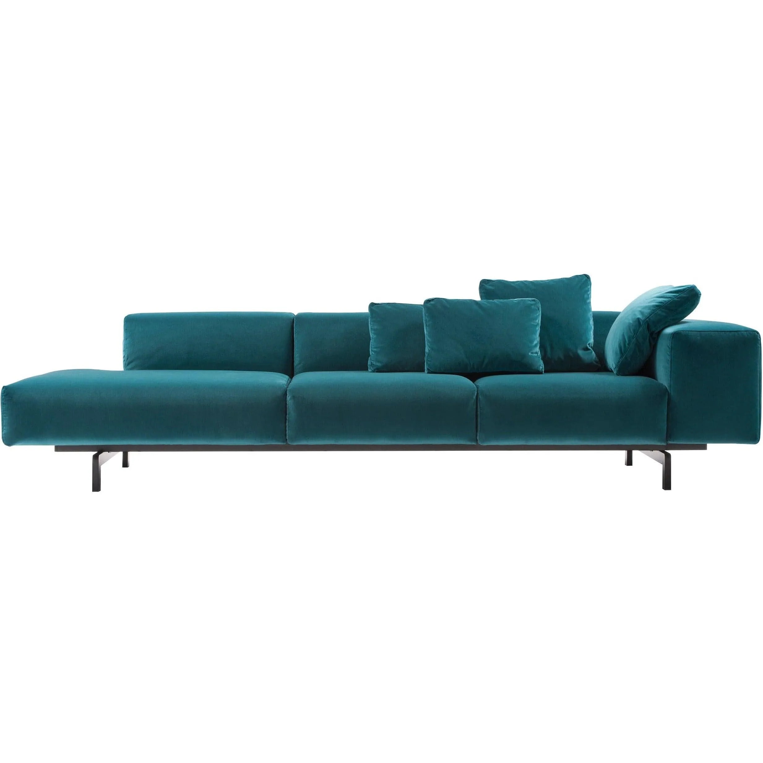 Largo 3-Seater Chaise with Right Side Ottoman