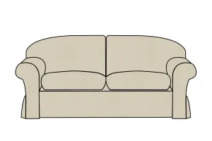 Madrid | 3 Seater Extra Loose Cover | Miami Pewter