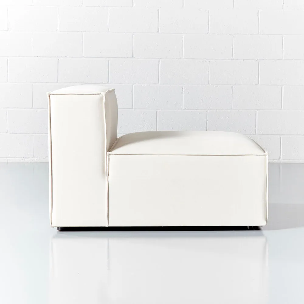 MASON - Cream Fabric Armless Chair Module