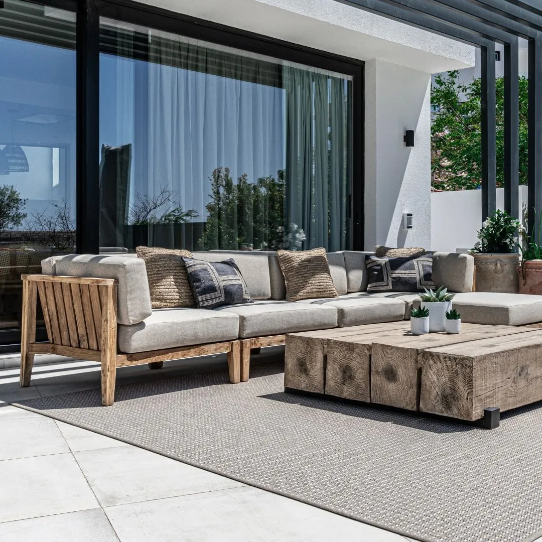 Menorca 3-Seat Sofa - Stylish Modern Design, 268x88/178x65cm, Perfect for Living Rooms