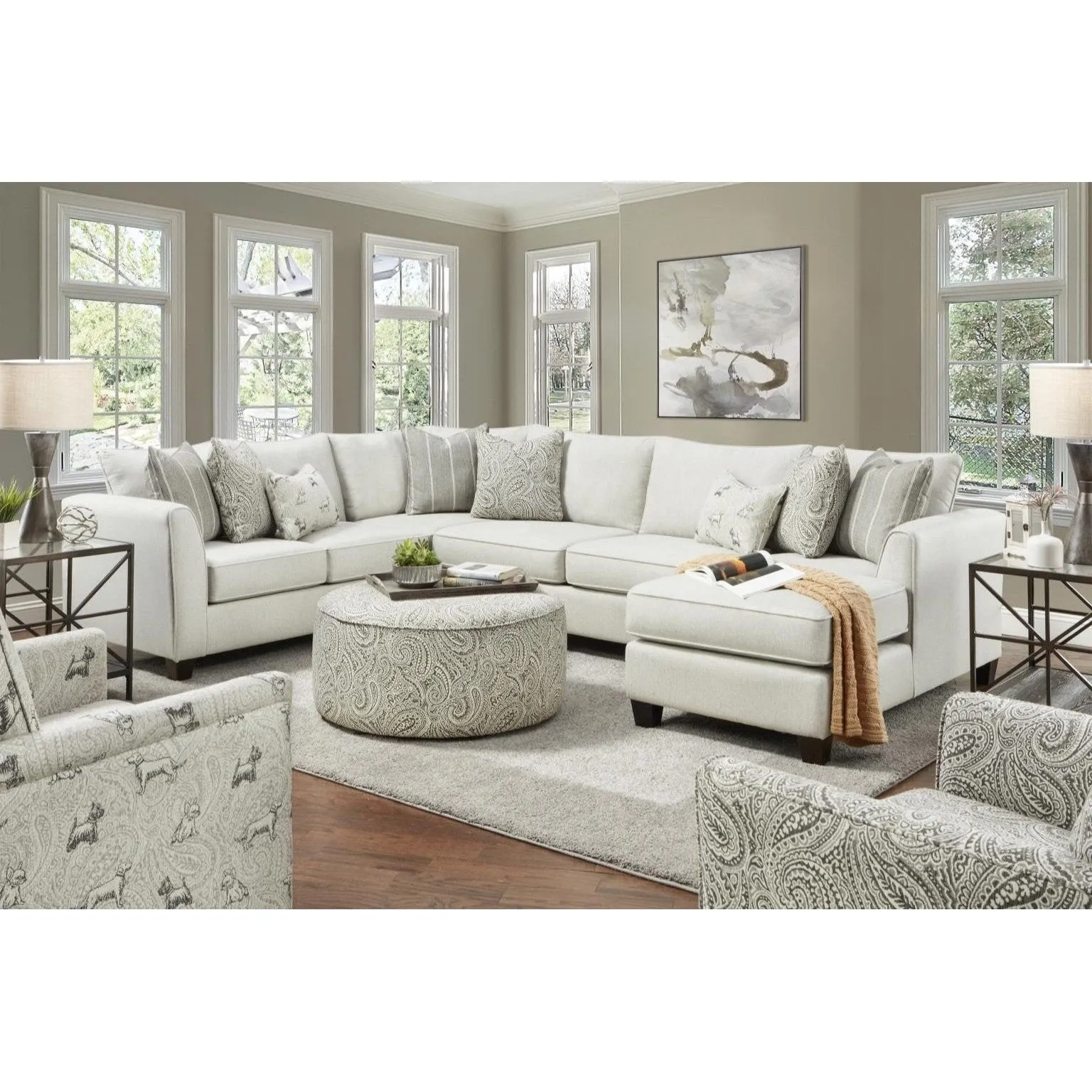 Modern Slice 2-Pc Sectional