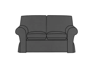 Newport | 2 Seater Extra Loose Cover | Capri Dark Grey