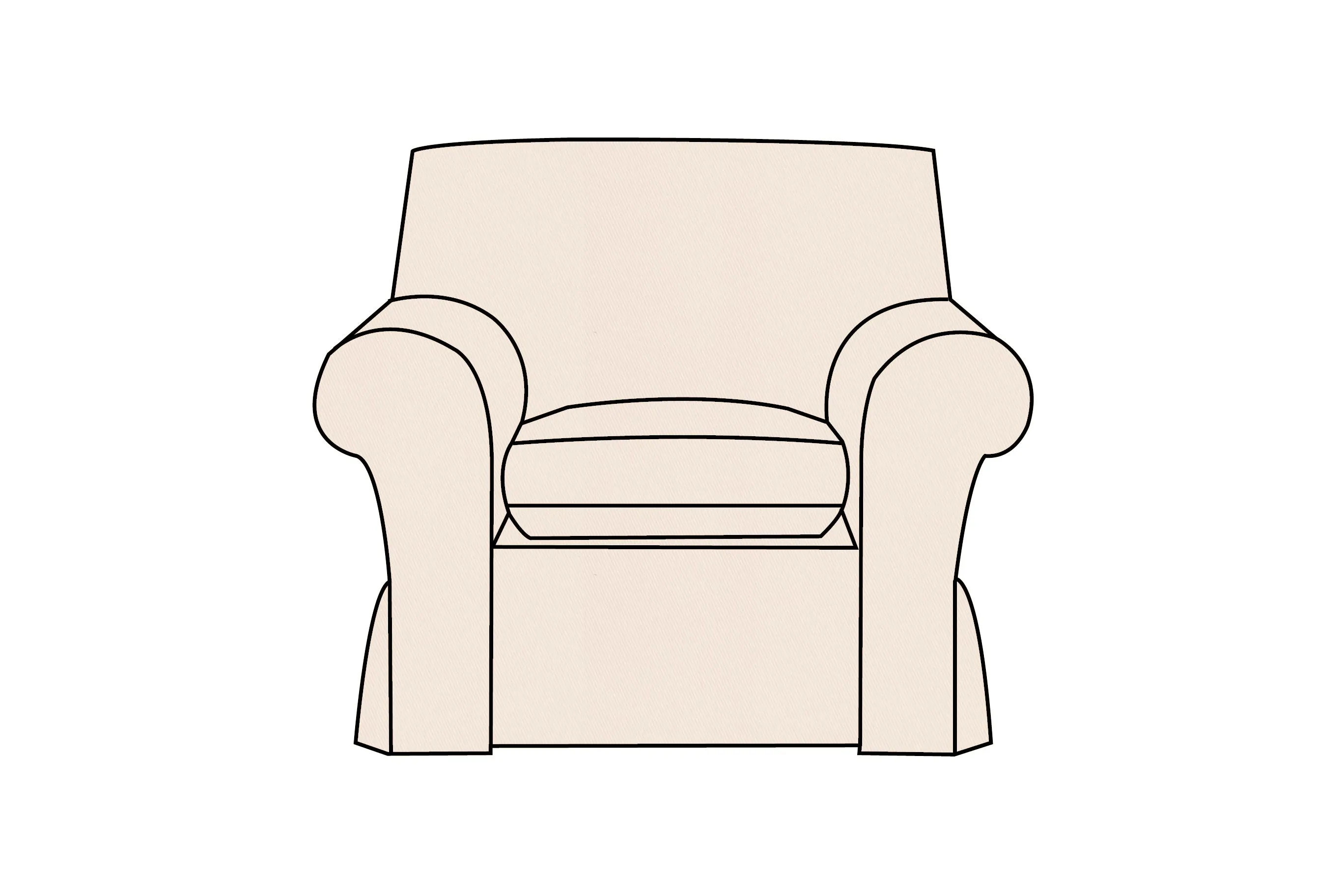 Newport | Armchair Extra Loose Cover | Miami Oyster