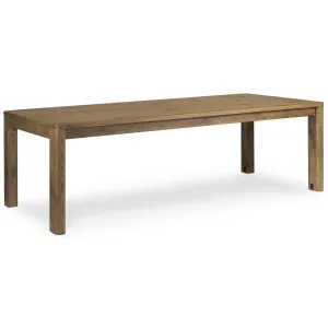 Noeline Double Extension Dining Table, Resawn Worn Oak