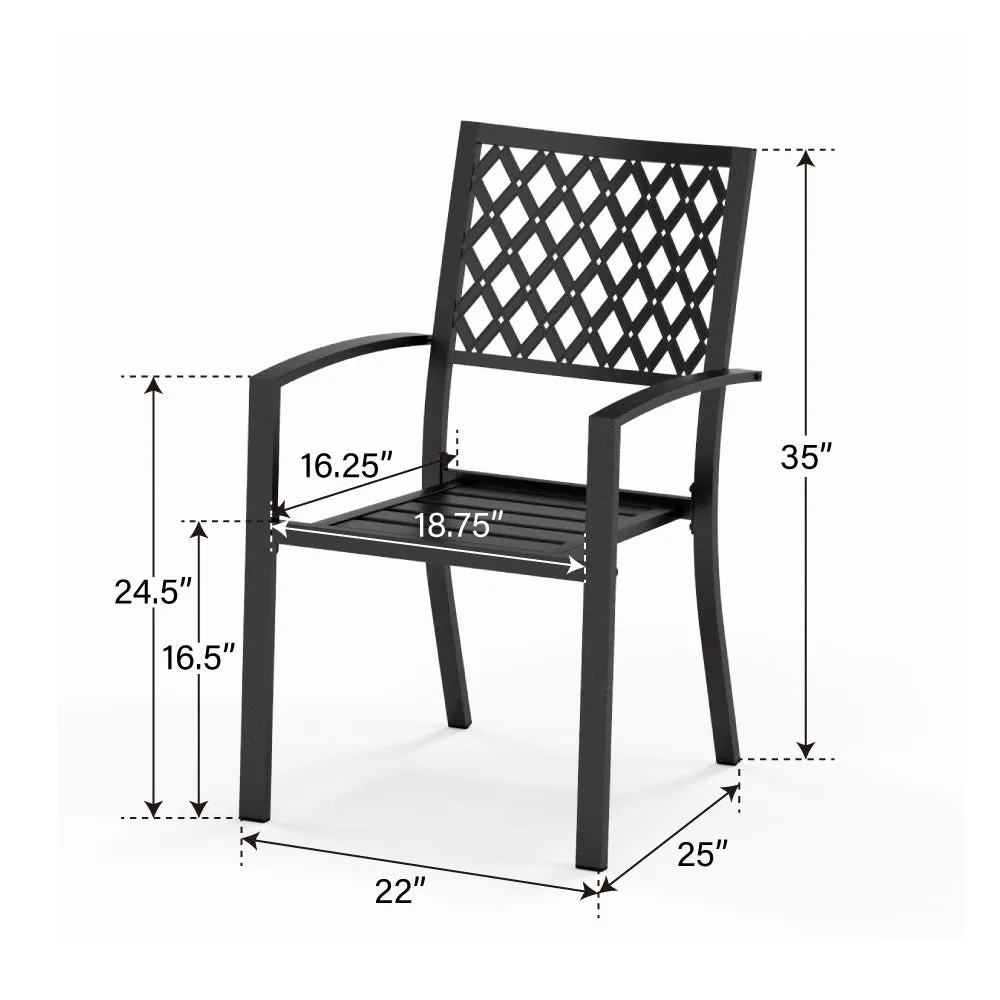 Phi Villa 14-Person  Outdoor Patio Furniture Combination Set with Sofa Set, and Steel Dining Set