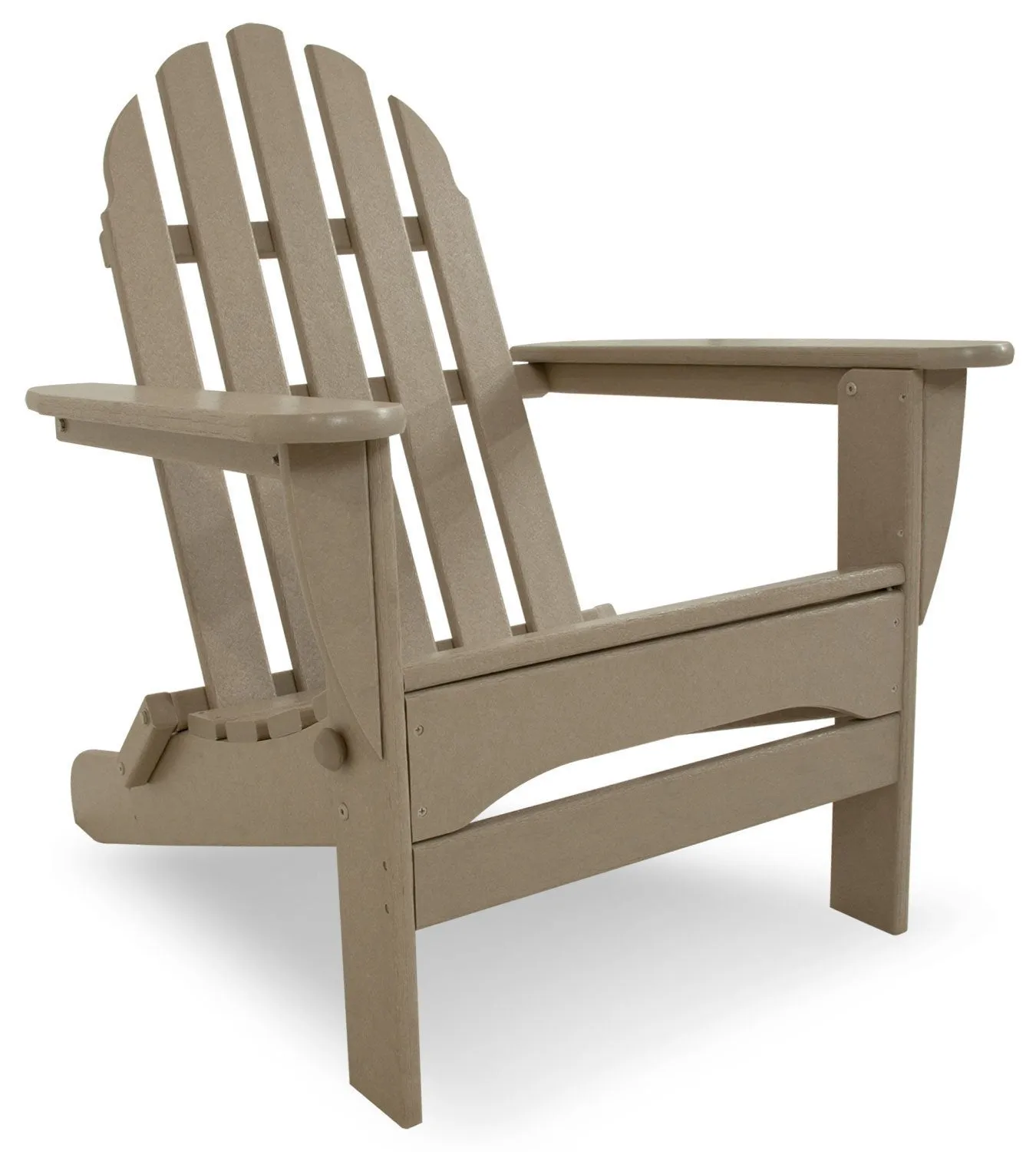 POLYWOOD AD5030SA Classic Folding Adirondack, Sand