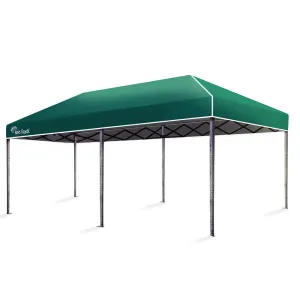 Premium 3x6m Folding Gazebo with Strong Steel Frame - Red Track