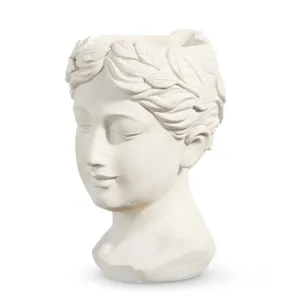 Raz Imports 2024 European Style 8.5" Goddess Head Planter