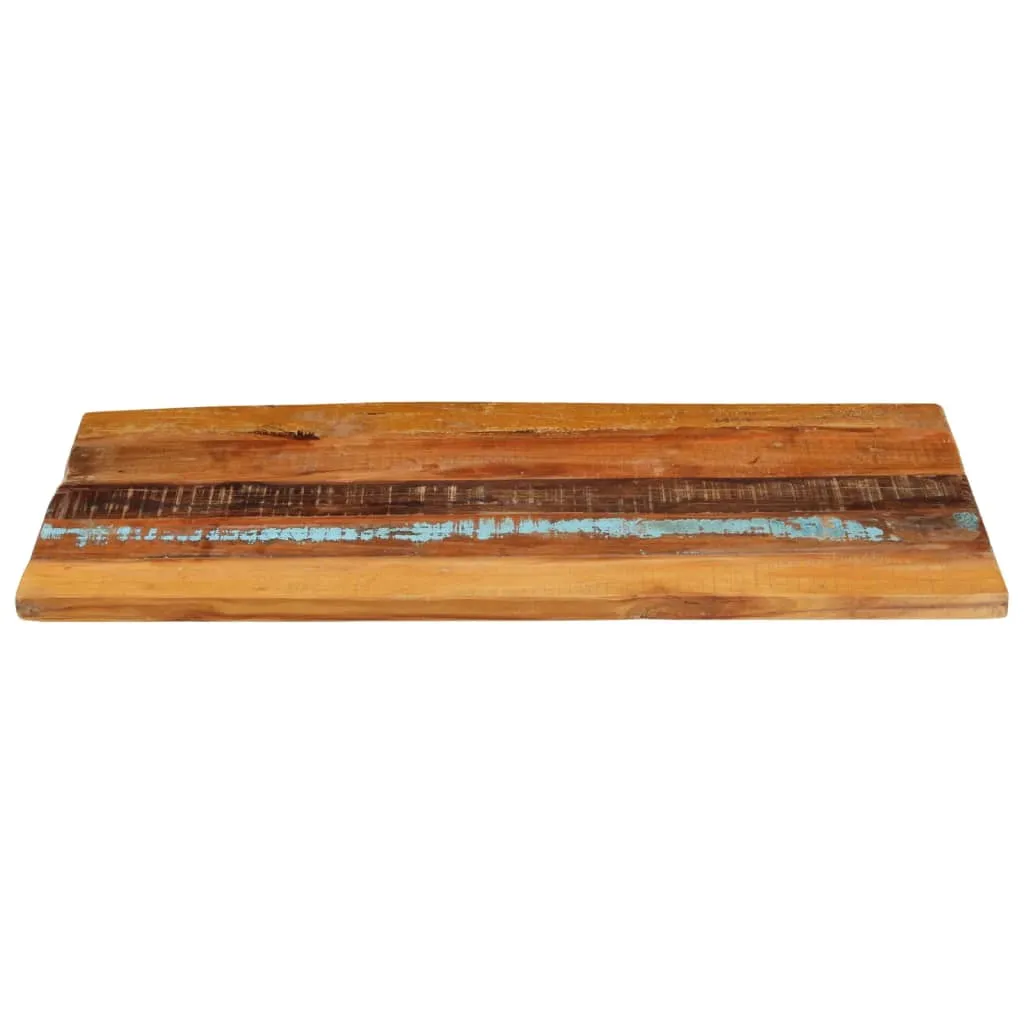 Rectangular Table Top 60x100 cm 25-27 mm Solid Reclaimed Wood