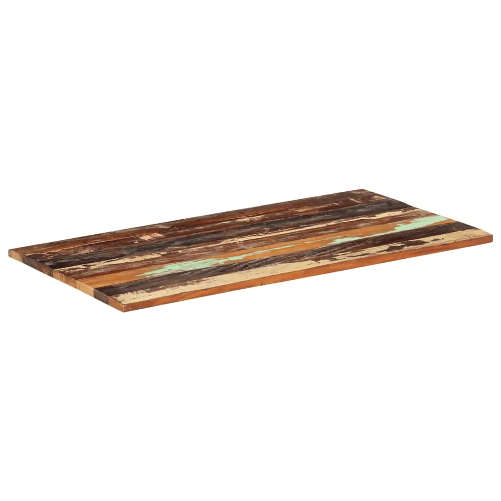 Rectangular Table Top 60x120 cm 25-27 mm Solid Reclaimed Wood