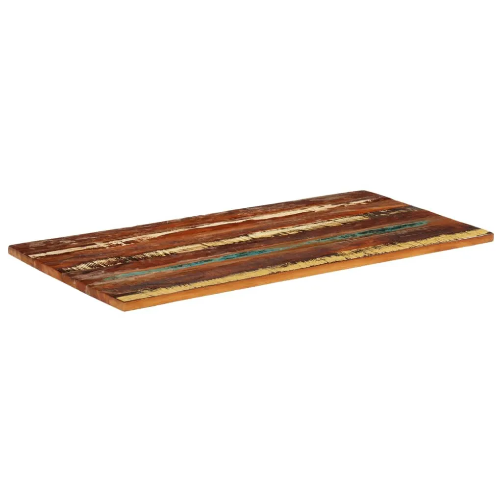 Rectangular Table Top 60x120 cm 25-27 mm Solid Reclaimed Wood