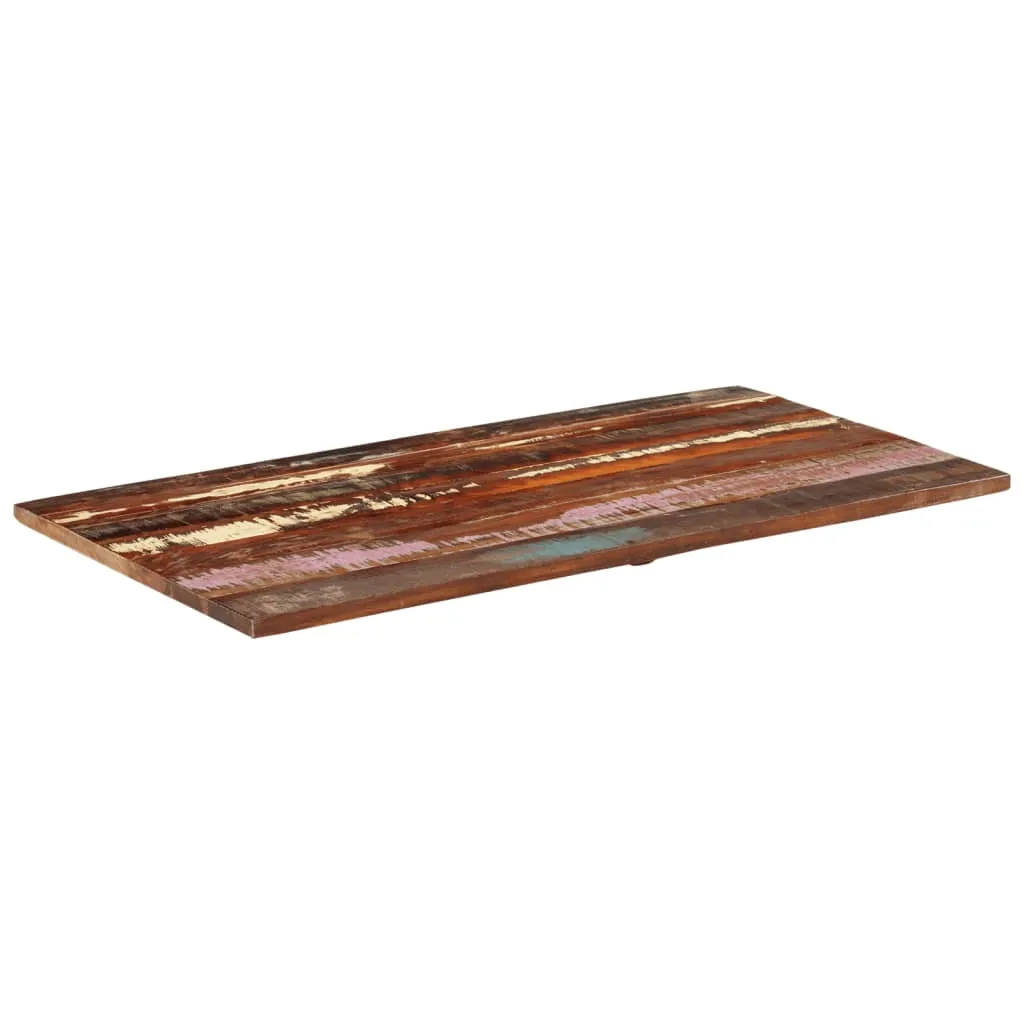 Rectangular Table Top 60x120 cm 25-27 mm Solid Reclaimed Wood