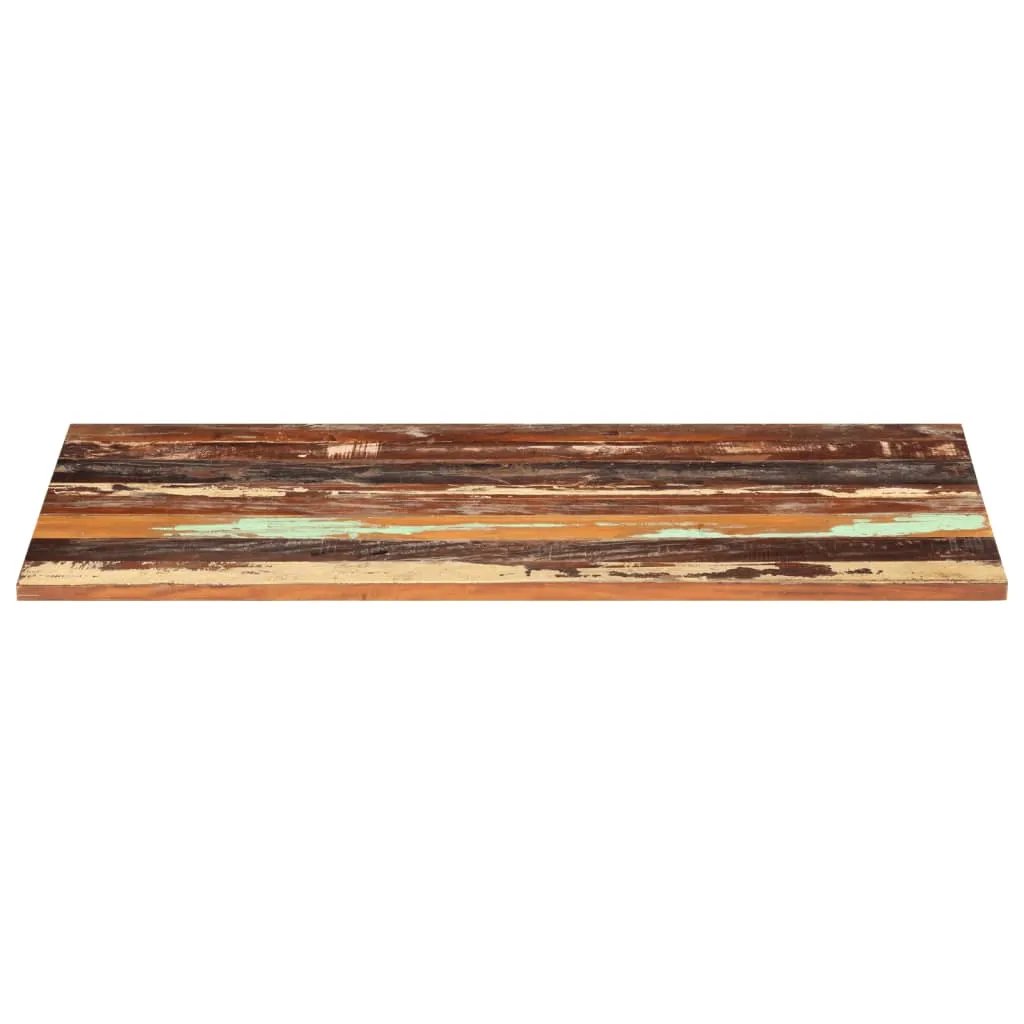 Rectangular Table Top 60x120 cm 25-27 mm Solid Reclaimed Wood