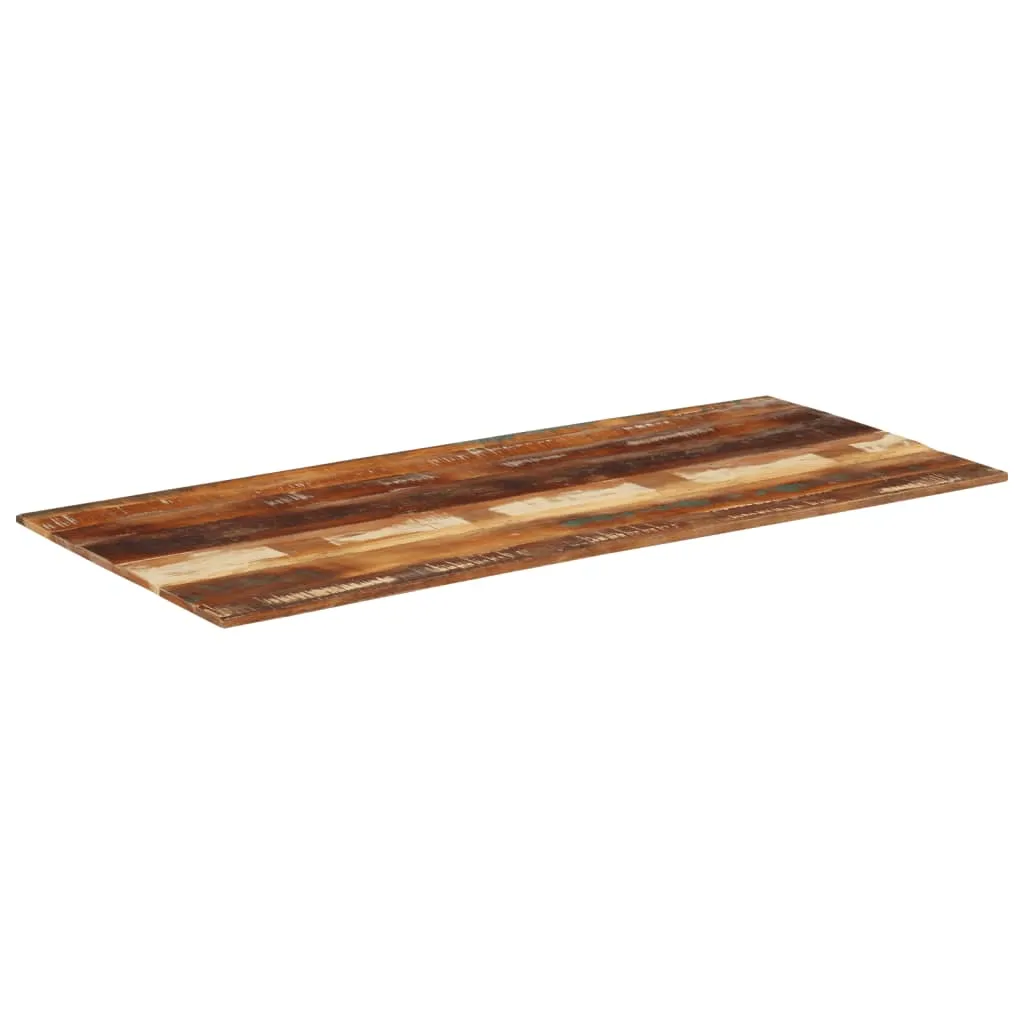 Rectangular Table Top 60x140 cm 15-16 mm Solid Reclaimed Wood