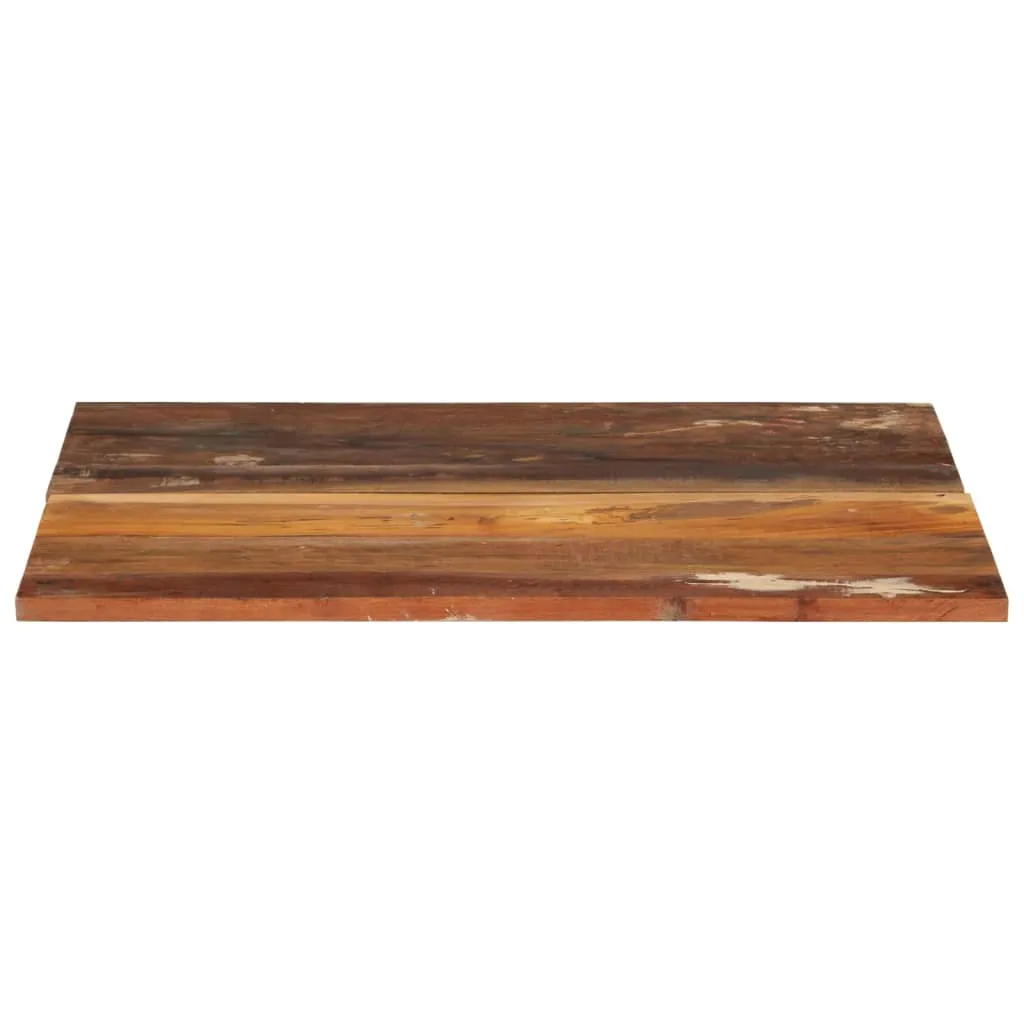 Solid Reclaimed Wood Rectangular Table Top, 60x70 cm, 15-16 mm Thick