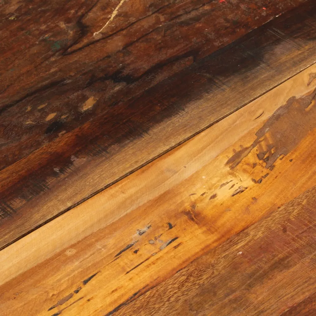 Solid Reclaimed Wood Rectangular Table Top, 60x70 cm, 15-16 mm Thick