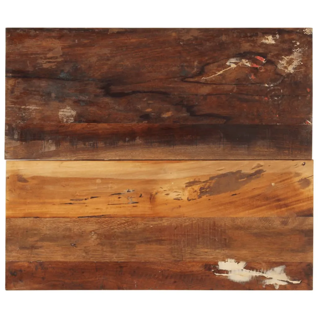 Solid Reclaimed Wood Rectangular Table Top, 60x70 cm, 15-16 mm Thick