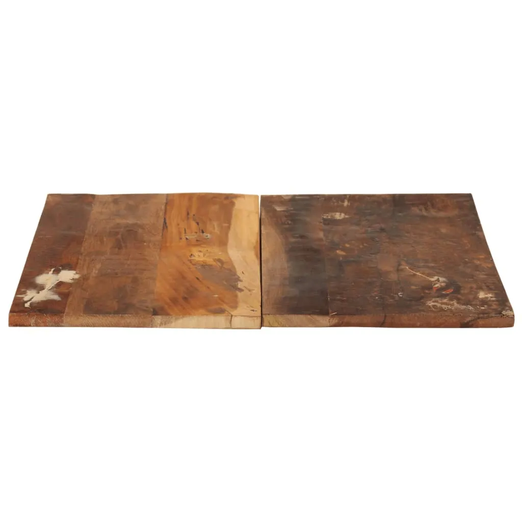 Solid Reclaimed Wood Rectangular Table Top, 60x70 cm, 15-16 mm Thick