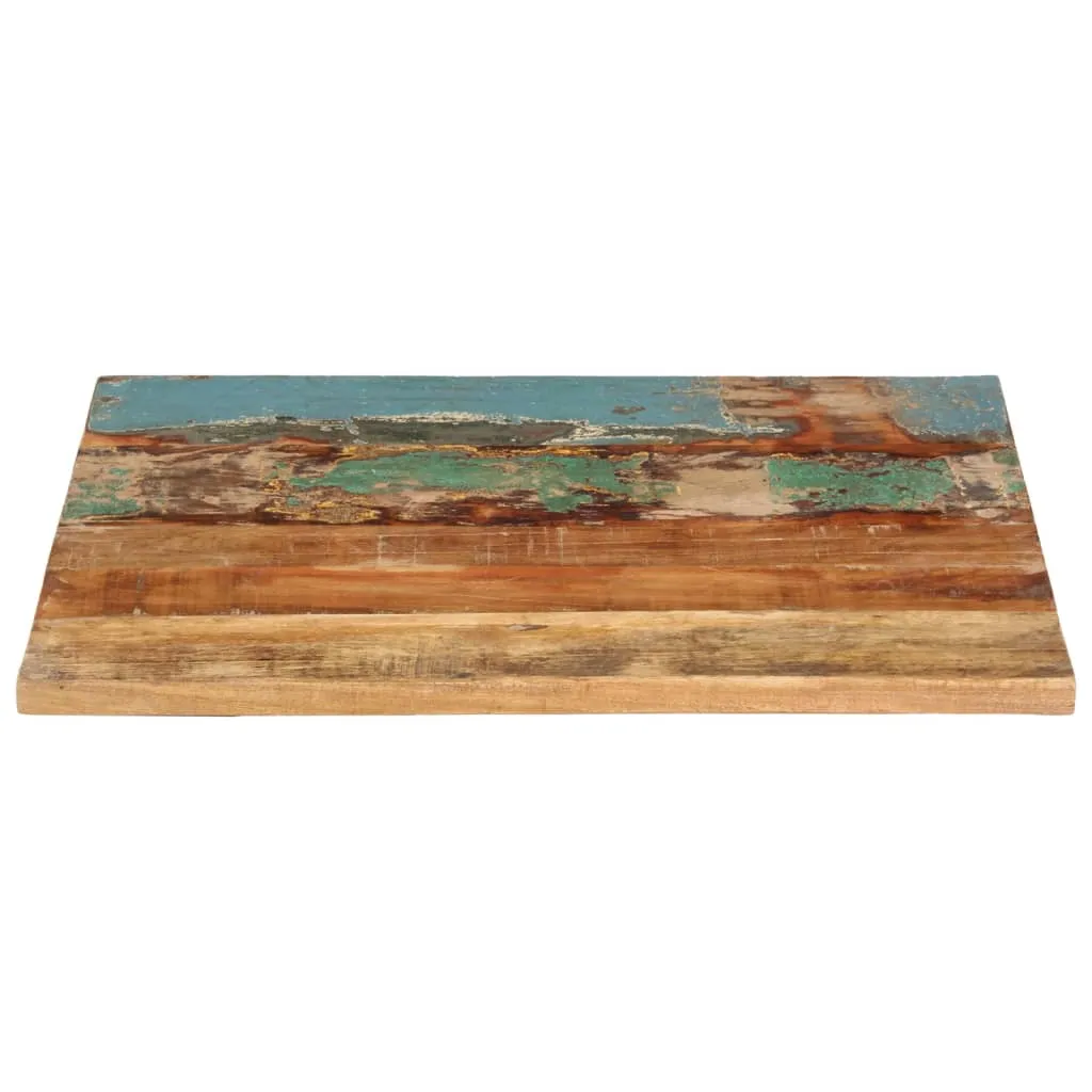 Rectangular Table Top 60x70 cm 25-27 mm Solid Reclaimed Wood