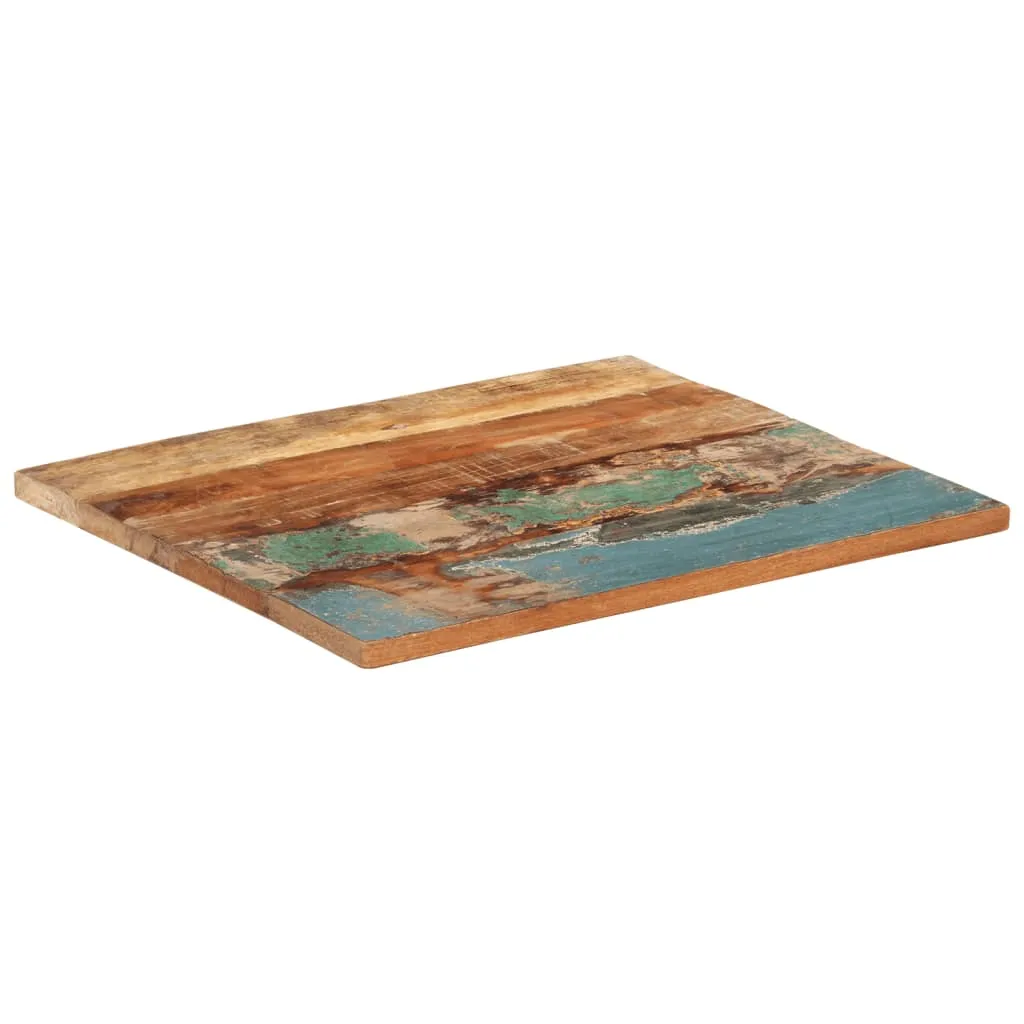 Rectangular Table Top 60x70 cm 25-27 mm Solid Reclaimed Wood