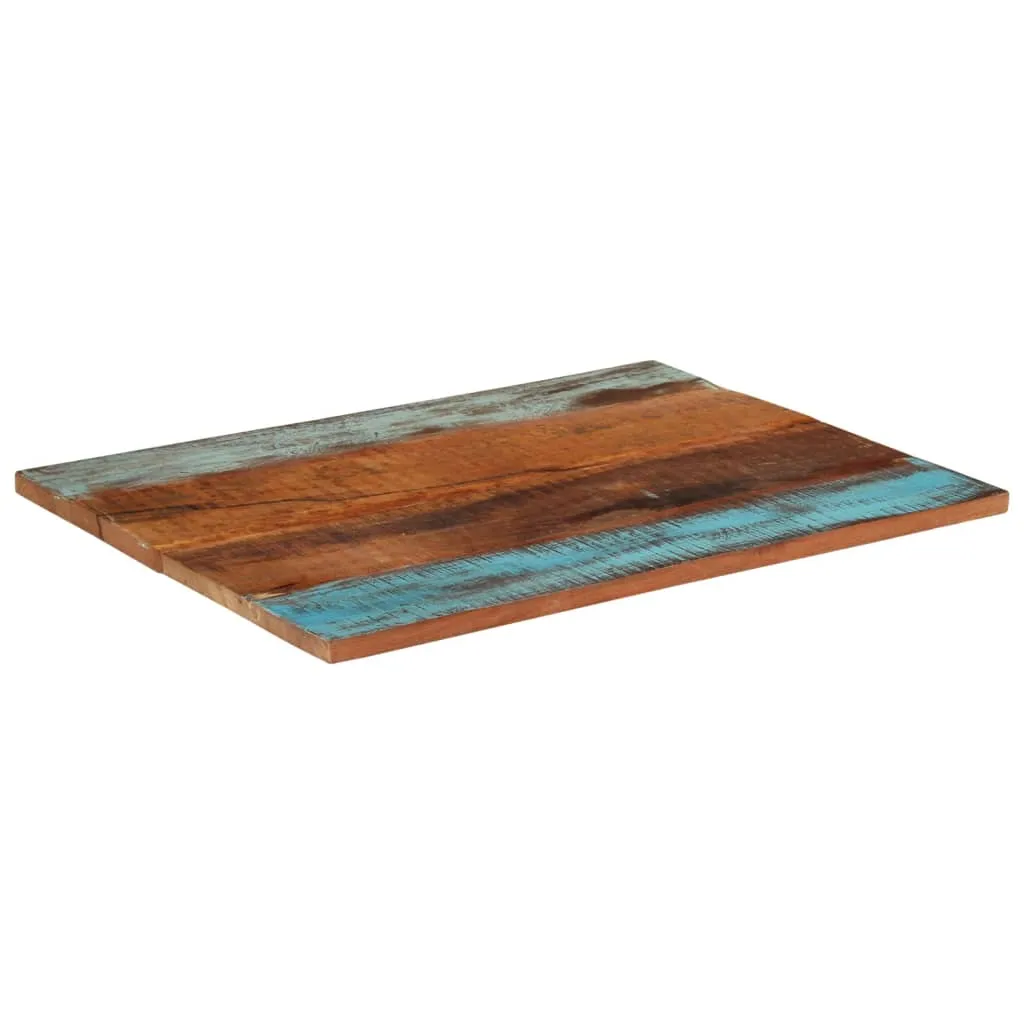 Rectangular Table Top 70x90 cm 25-27 mm Solid Reclaimed Wood