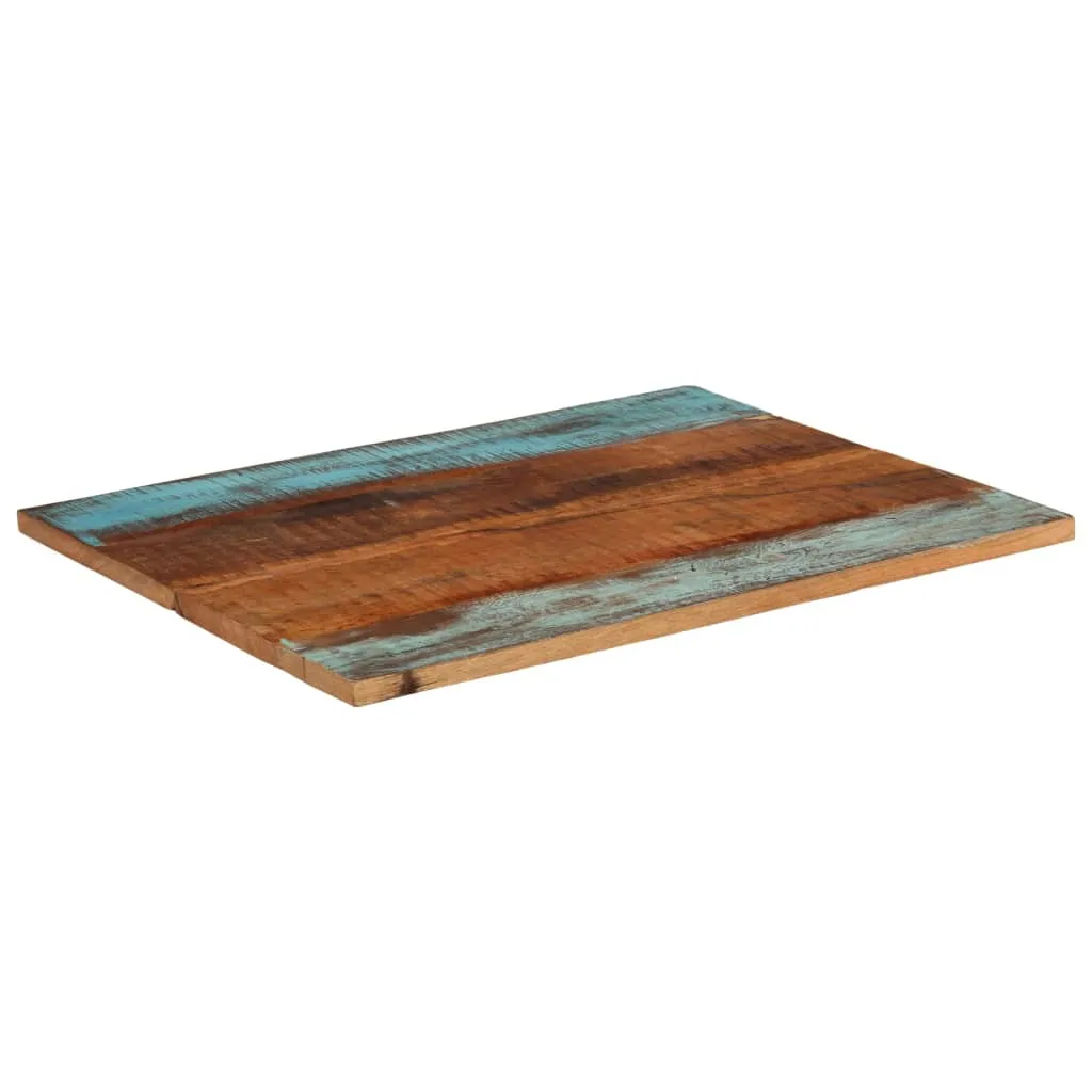 Rectangular Table Top 70x90 cm 25-27 mm Solid Reclaimed Wood