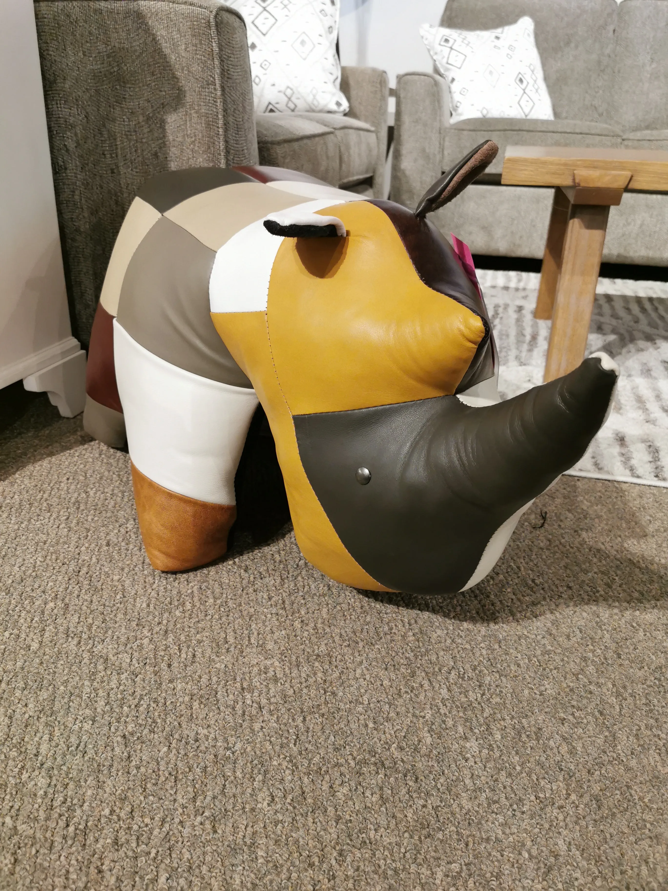 Reiner's Leather Animal Ottomans