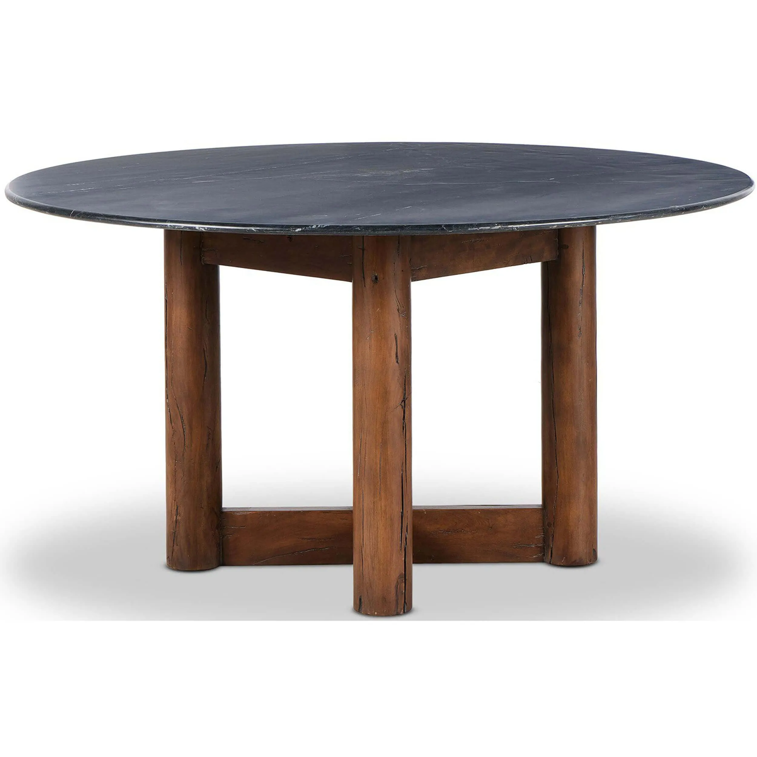 Rohan Dining Table, Black Marble