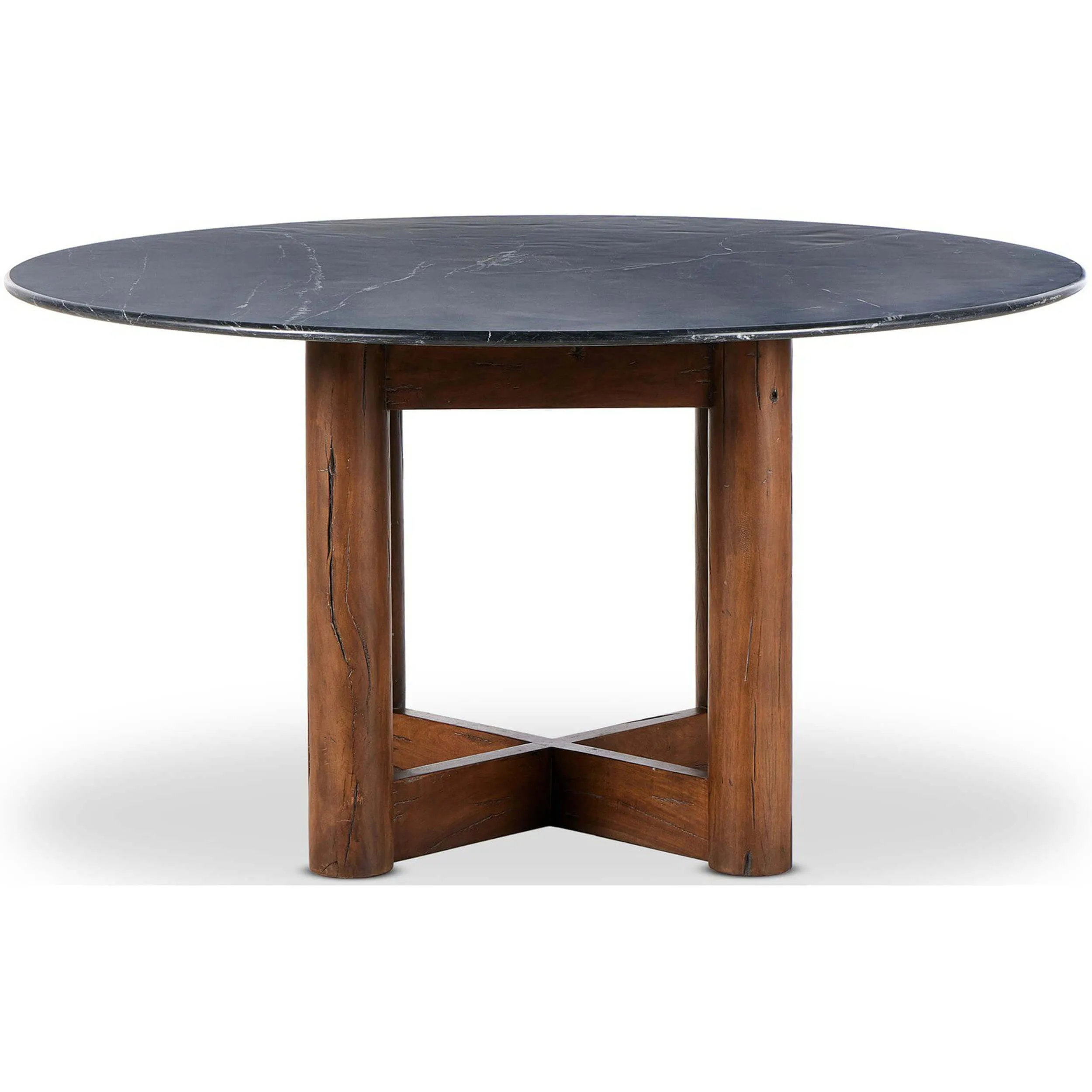 Rohan Dining Table, Black Marble