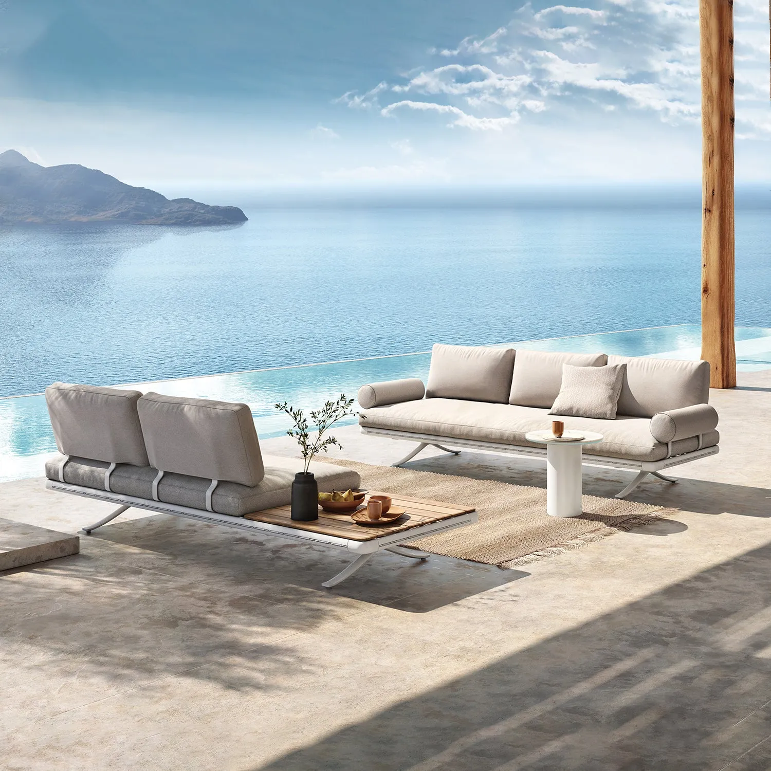 rolf benz | yoko 219 outdoor sofa | anthracite