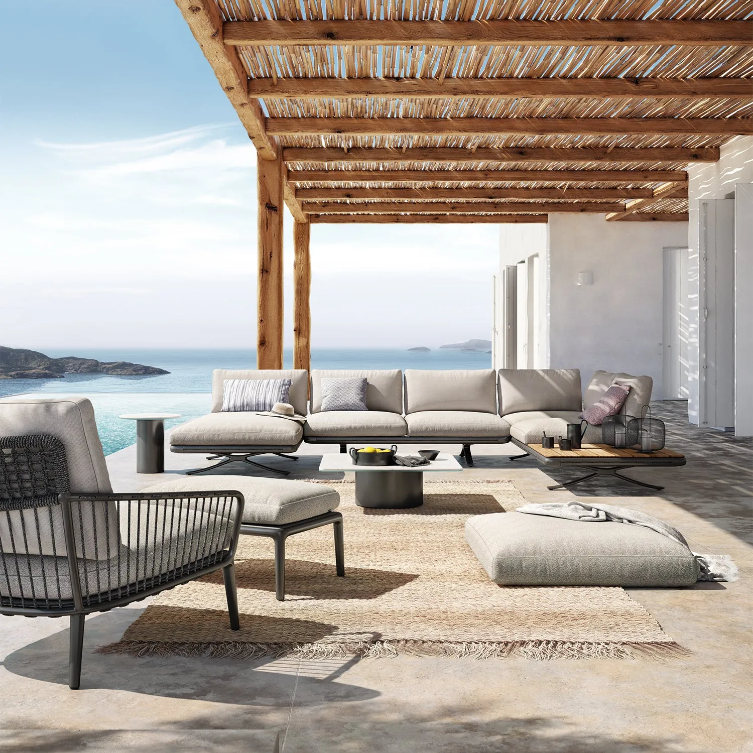 rolf benz | yoko 219 outdoor sofa | anthracite