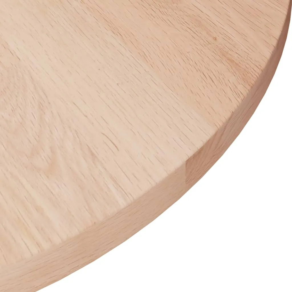 Round Table Top ??40x1.5 cm Solid Wood Oak