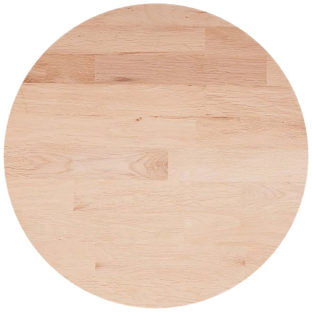 Round Table Top ??40x1.5 cm Solid Wood Oak